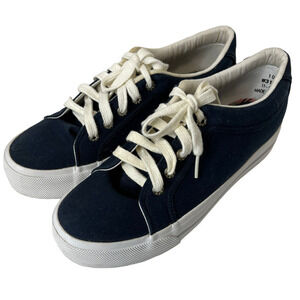 Y2K Tommy Hilfiger Blue Canvas Vintage Shoes Platform Sneakers